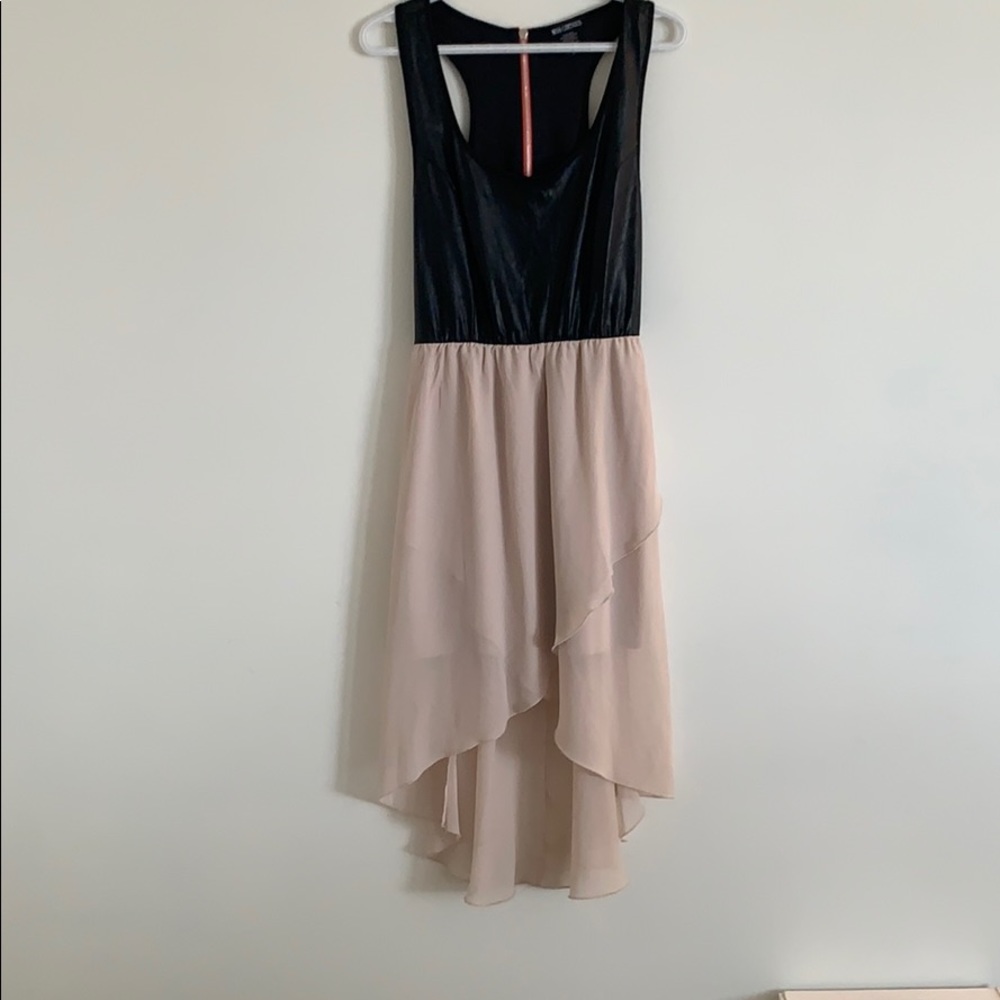 Faux Leather Dress